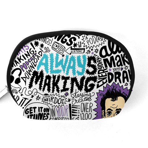 Always Making Pattern Accessory Pouch (Medium) from ArtsNow.com Back