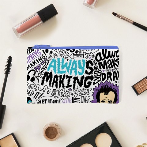 Always Making Pattern Cosmetic Bag (XS) from ArtsNow.com Front