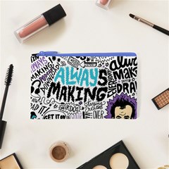 Always Making Pattern Cosmetic Bag (XS) from ArtsNow.com Front