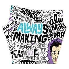 Always Making Pattern Yoga Cropped Leggings from ArtsNow.com Right