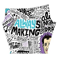 Always Making Pattern Yoga Cropped Leggings from ArtsNow.com Left