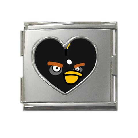 Angry Birds Mega Link Heart Italian Charm (18mm) from ArtsNow.com Front