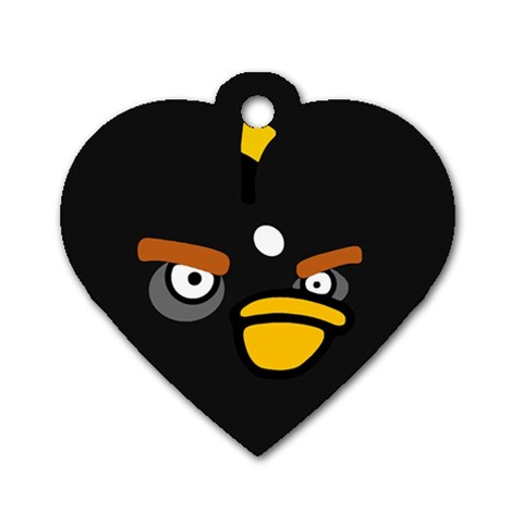 Angry Birds Dog Tag Heart (Two Sides) from ArtsNow.com Front