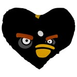 Angry Birds Large 19  Premium Heart Shape Cushion