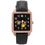 Angry Birds Rose Gold Leather Watch 