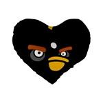 Angry Birds Standard 16  Premium Flano Heart Shape Cushion 