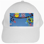 Animal Bird Cartoon White Cap