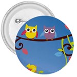 Animal Bird Cartoon 3  Button