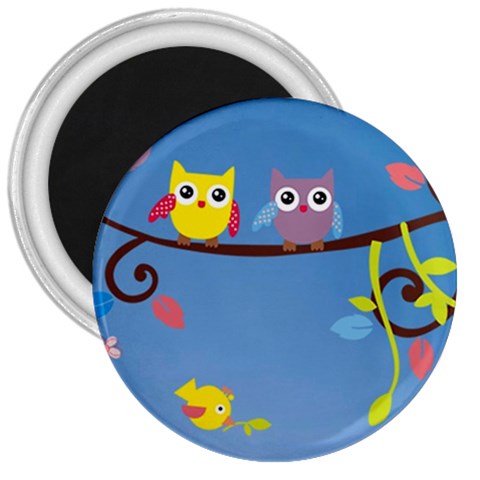 Animal Bird Cartoon 3  Magnet from ArtsNow.com Front