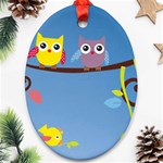 Animal Bird Cartoon Ornament (Oval)
