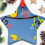 Animal Bird Cartoon Ornament (Star)