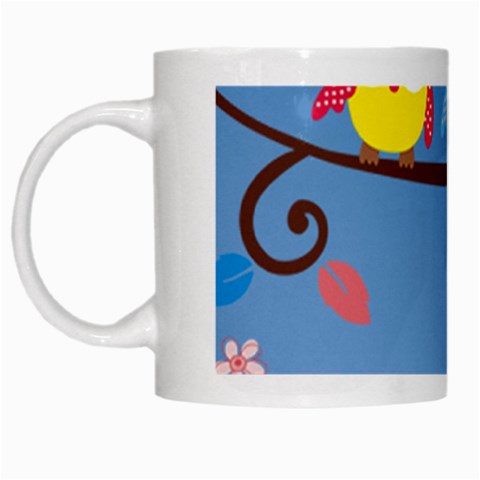 Animal Bird Cartoon White Mug from ArtsNow.com Left