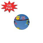 Animal Bird Cartoon 1  Mini Button (100 pack) 