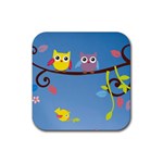 Animal Bird Cartoon Rubber Coaster (Square)