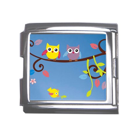 Animal Bird Cartoon Mega Link Italian Charm (18mm) from ArtsNow.com Front