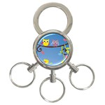 Animal Bird Cartoon 3-Ring Key Chain