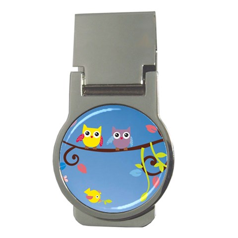 Animal Bird Cartoon Money Clip (Round) from ArtsNow.com Front