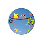 Animal Bird Cartoon Magnet 3  (Round)