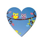Animal Bird Cartoon Magnet (Heart)