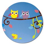 Animal Bird Cartoon Magnet 5  (Round)