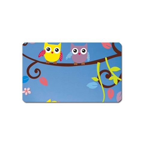 Animal Bird Cartoon Magnet (Name Card) from ArtsNow.com Front