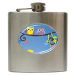 Animal Bird Cartoon Hip Flask (6 oz)