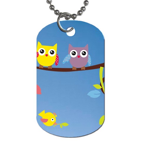 Animal Bird Cartoon Dog Tag (Two Sides) from ArtsNow.com Front