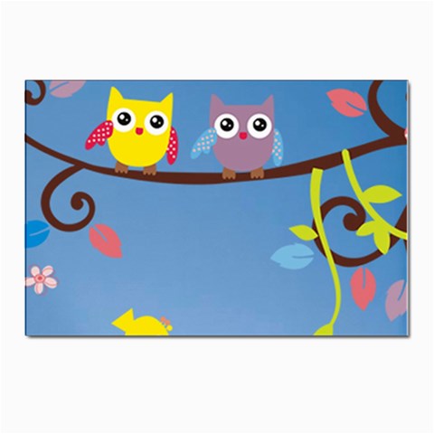 Animal Bird Cartoon Postcards 5  x 7  (Pkg of 10) from ArtsNow.com Front