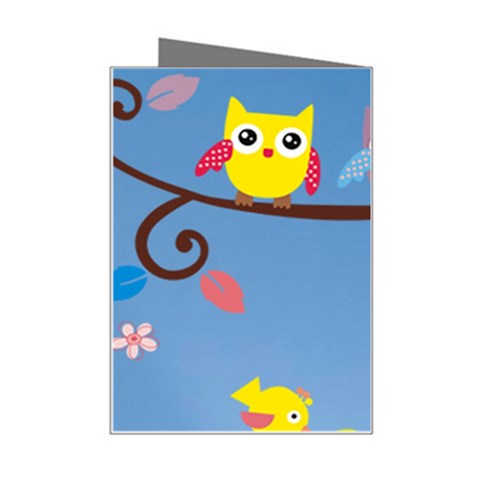 Animal Bird Cartoon Mini Greeting Card from ArtsNow.com Right