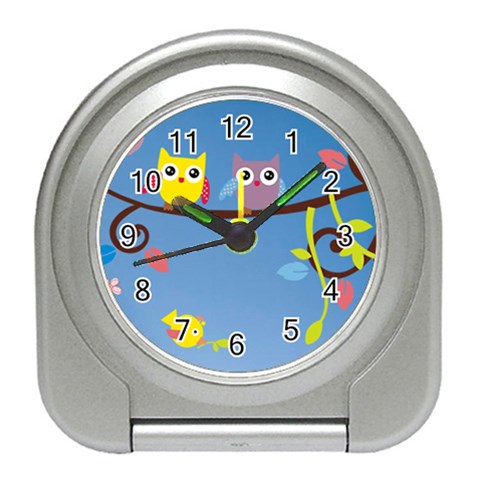 Animal Bird Cartoon Travel Alarm Clock from ArtsNow.com Front