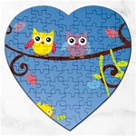 Animal Bird Cartoon Jigsaw Puzzle (Heart)