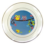Animal Bird Cartoon Porcelain Plate