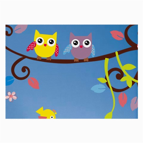 Animal Bird Cartoon Large Glasses Cloth from ArtsNow.com Front