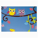 Animal Bird Cartoon Large Glasses Cloth