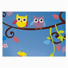 Animal Bird Cartoon Large Glasses Cloth (2 Sides) from ArtsNow.com Front