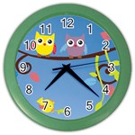 Animal Bird Cartoon Color Wall Clock