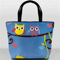 Animal Bird Cartoon Bucket Bag from ArtsNow.com Back