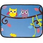 Animal Bird Cartoon Double Sided Fleece Blanket (Mini)