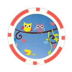Animal Bird Cartoon Poker Chip Card Guard (10 pack) from ArtsNow.com Back