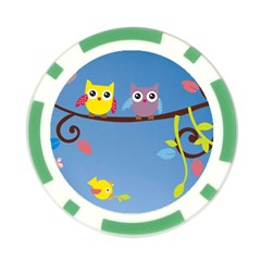 Animal Bird Cartoon Poker Chip Card Guard (10 pack) from ArtsNow.com Back
