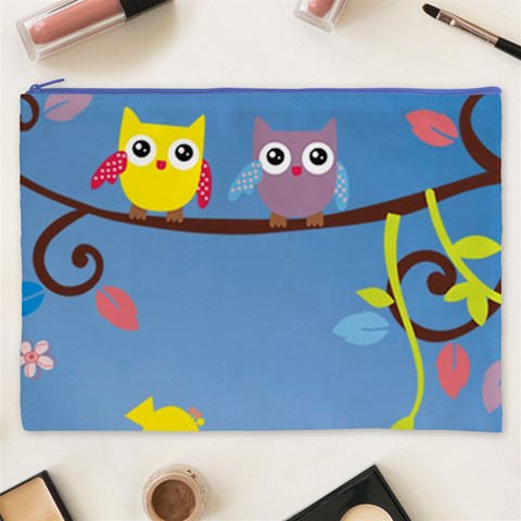 Animal Bird Cartoon Cosmetic Bag (XXXL) from ArtsNow.com Front