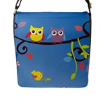 Animal Bird Cartoon Flap Closure Messenger Bag (L)
