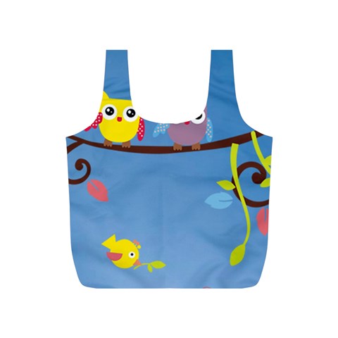 Animal Bird Cartoon Full Print Recycle Bag (S) from ArtsNow.com Front