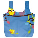 Animal Bird Cartoon Full Print Recycle Bag (XL)