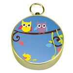 Animal Bird Cartoon Gold Compass