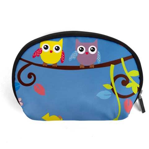 Animal Bird Cartoon Accessory Pouch (Large) from ArtsNow.com Front