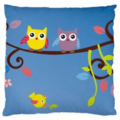 Animal Bird Cartoon Large Flano Cushion Case (Two Sides) from ArtsNow.com Front