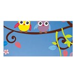 Animal Bird Cartoon Satin Shawl