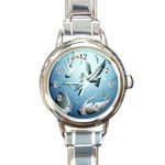 Animated Nature Wallpaper Animated Bird Round Italian Charm Watch