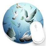 Animated Nature Wallpaper Animated Bird Round Mousepad
